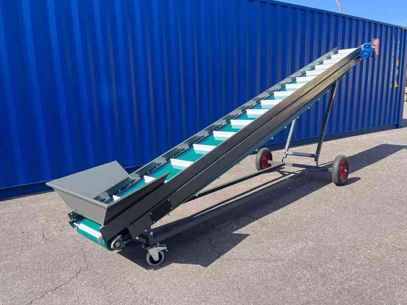 Pásový dopravník s korečky - 5m - foto 1