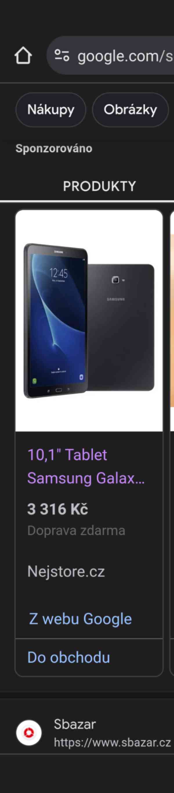Samsung Galaxy Tab A SM-T585 16GB LTE Výměna ZA NEUROLY