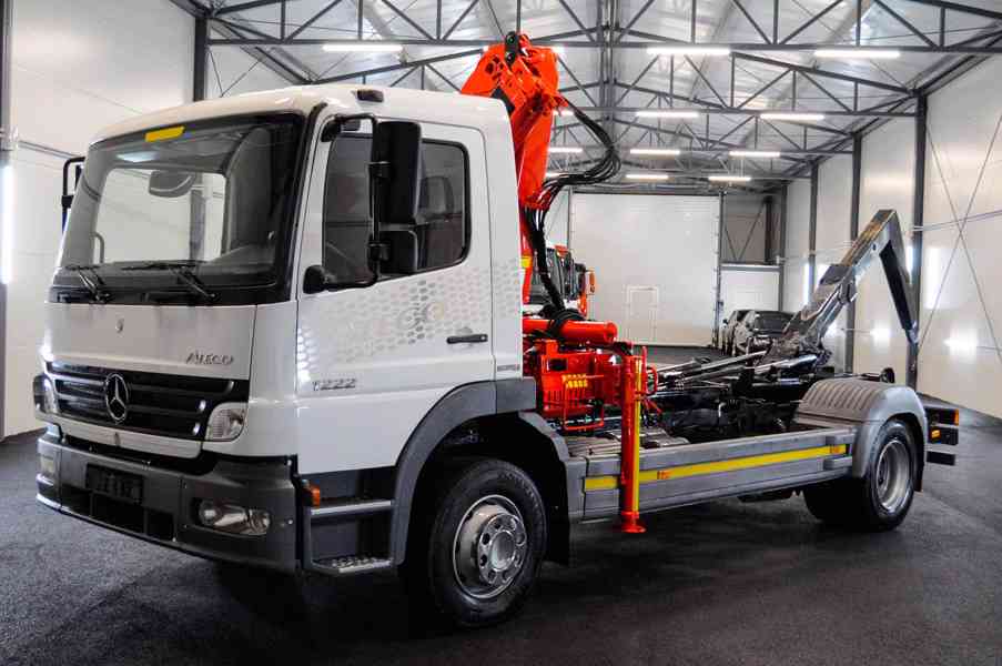 MERCEDES ATEGO 1222 HÁKOVÝ NOSIČ KONTEJNERŮ HYDR. RUKA / EU4 - foto 66