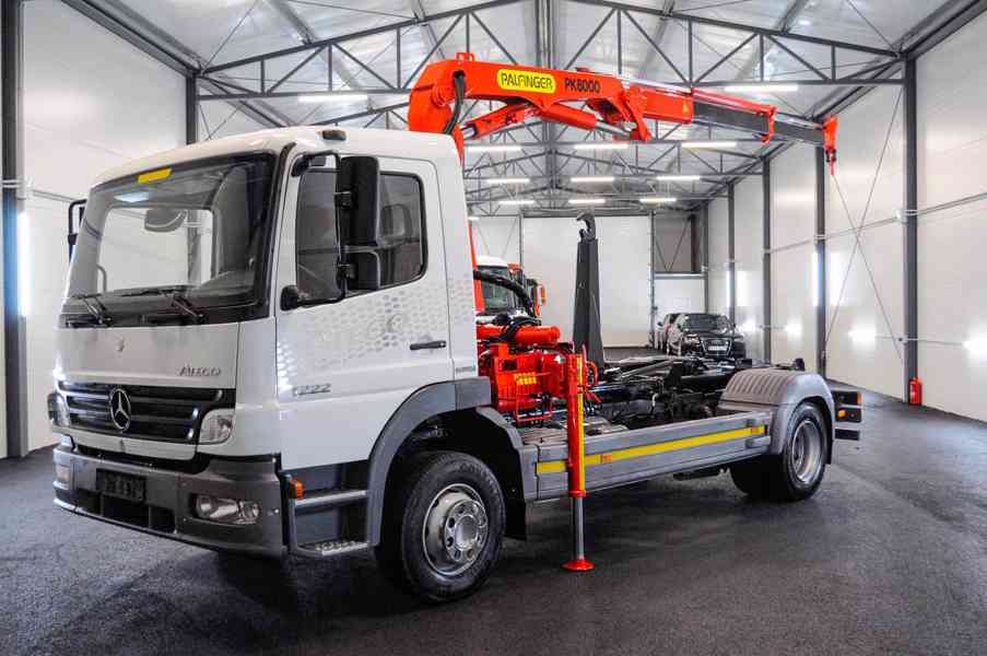 MERCEDES ATEGO 1222 HÁKOVÝ NOSIČ KONTEJNERŮ HYDR. RUKA / EU4 - foto 84