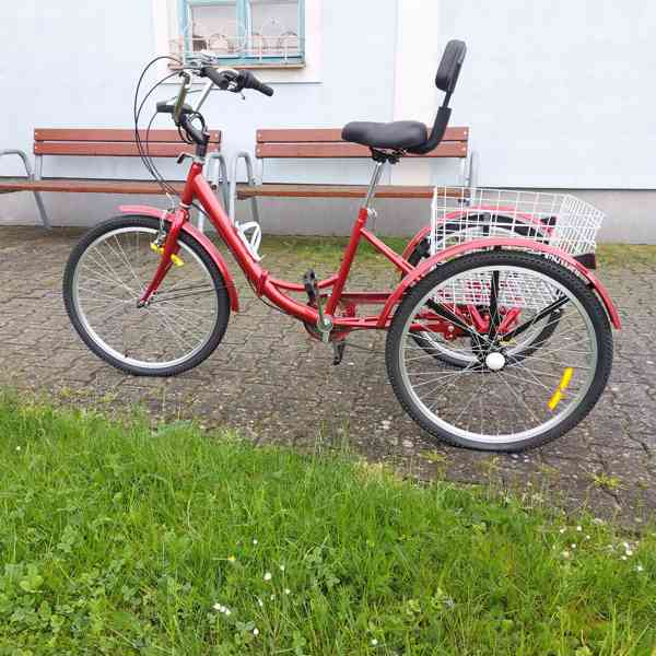 24 palcová 7rychlostní tříkolka pro dospělé. Skládací kolo. - foto 3