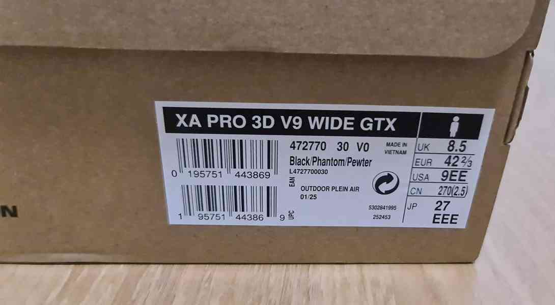 SALOMON XA PRO 3D V9 Wide GTX M - vel.EUR 42 2/3 - foto 9