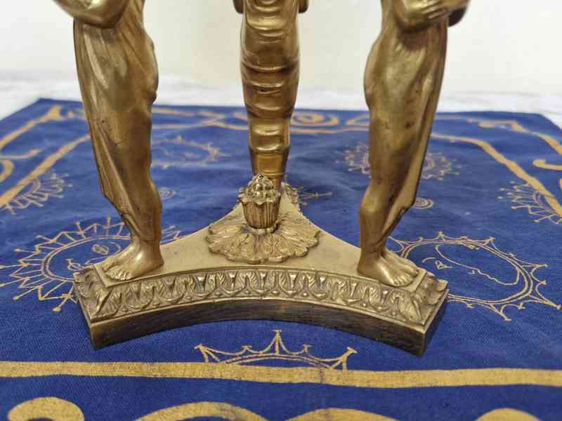 Luxusní empírová Mísa Nástolec ve zlacené montáži - foto 6