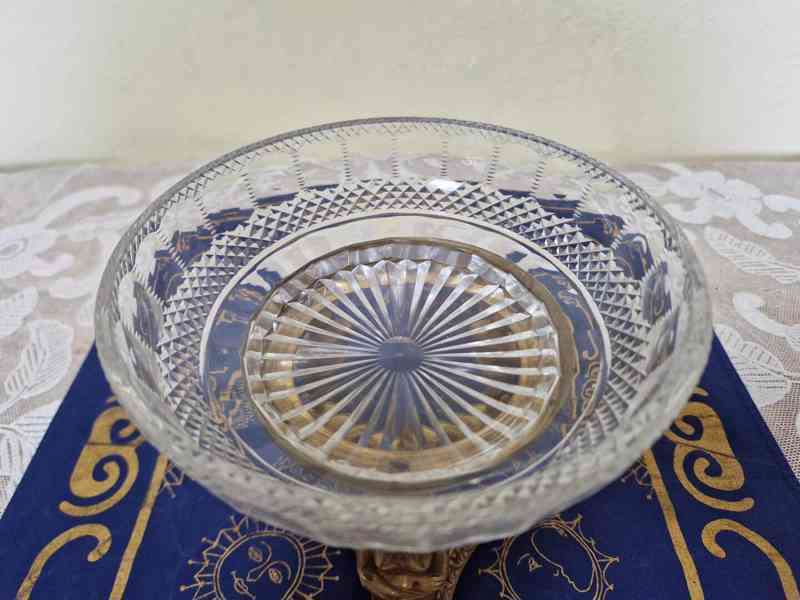 Luxusní empírová Mísa Nástolec ve zlacené montáži - foto 3