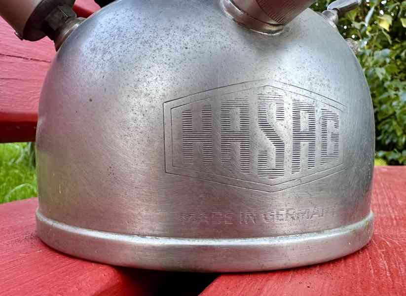 Lampa petrolejová velká HASAG Made in Germany pěkná!!! - foto 3