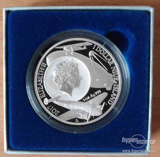 Stříbrná mince Století létání- Amelia Earhartová 31,1 gr - foto 2