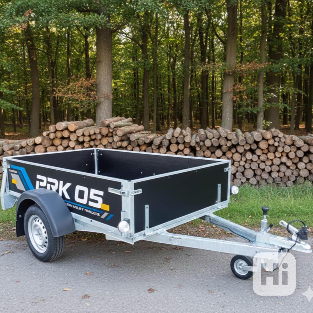 Přívěsný vozík 2,06m x 1,26m, profi model svařovaný rám, DPH - foto 1