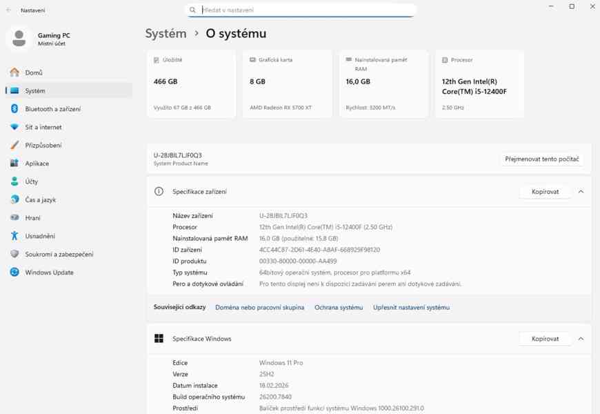 🚀 HERNÍ PC INTEL i5-12400F, 16GB RAM, RX 5700 XT+, SSD 🚀 - foto 8