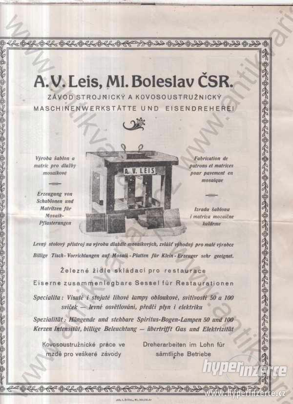 A. V. Leis, Ml. Boleslav ČSR - foto 1
