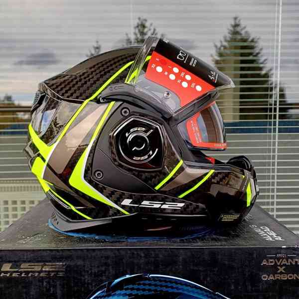 Silniční překlápěcí přilba LS2 ADVANT X CARBON FUTURE II - foto 6