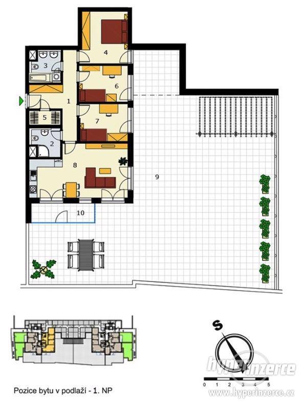 Prodej bytu 4+kk, 94,7 m2 + Terasa 207 m2, 1.NP,  Praha 4 - foto 1