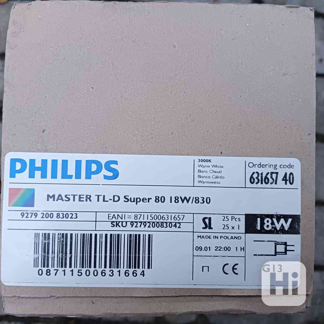 Zářivka Philips TL-D Super 80 18W 830 - foto 1