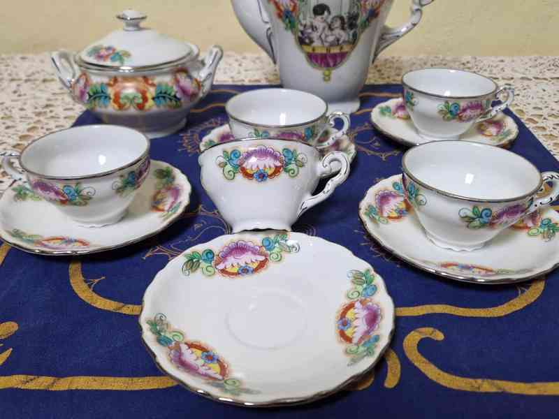 Kávový servis 5 osob Jihočeské malovánky V. Podrázský - foto 3