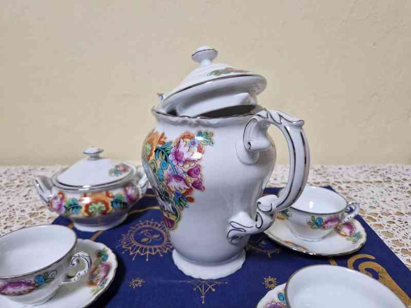 Kávový servis 5 osob Jihočeské malovánky V. Podrázský - foto 7