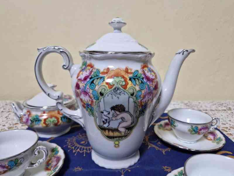 Kávový servis 5 osob Jihočeské malovánky V. Podrázský - foto 8