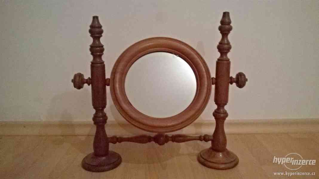 Starožitné naklápěcí zrcadlo - toaletka - foto 1