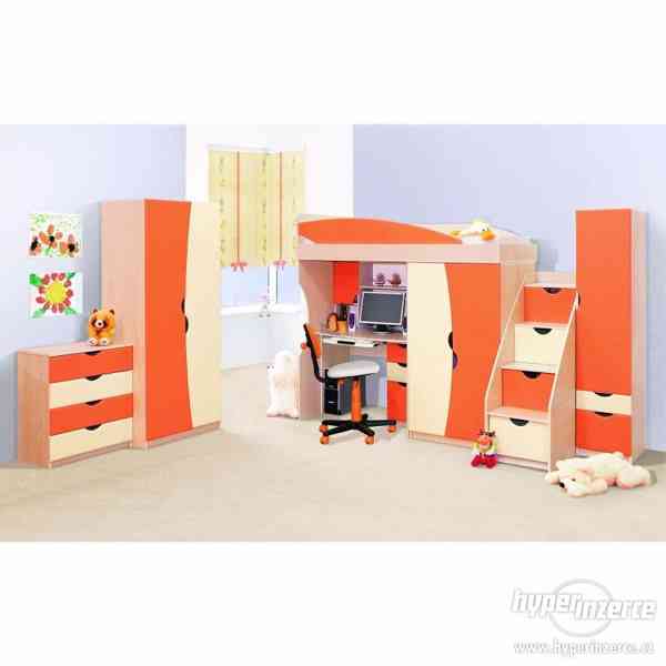 Kompletní dětský pokojík - zelený, nebo oranžovaný - foto 2