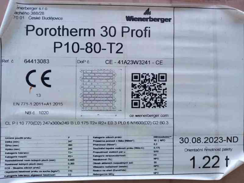 Cihla porotherm 30Profi P10