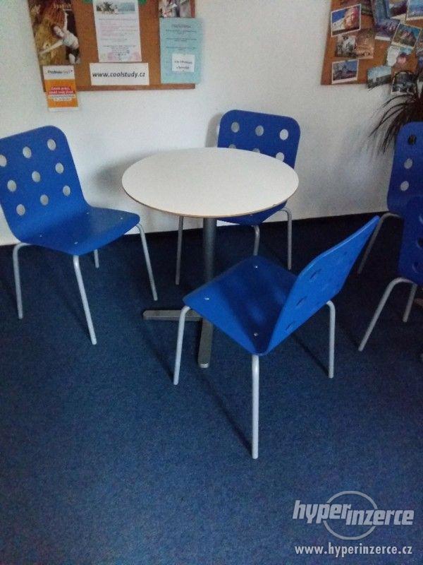 Židle modré drevěné IKEA - foto 1