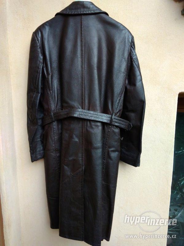 kožený pánský retro  kabát - foto 2