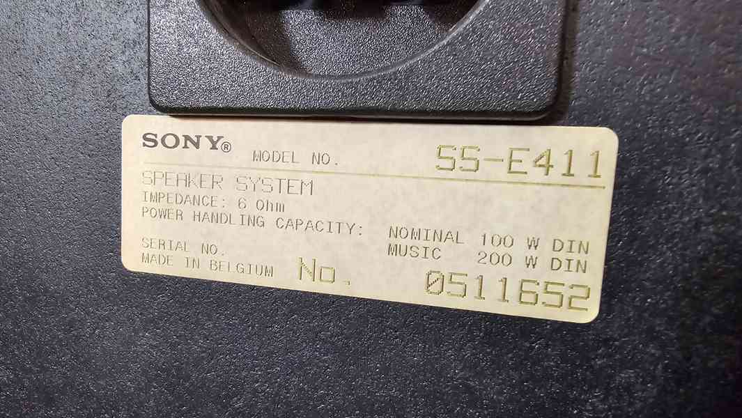 Reprosoustavy SONY SS-E411 výroba Belgie 1992 - foto 5