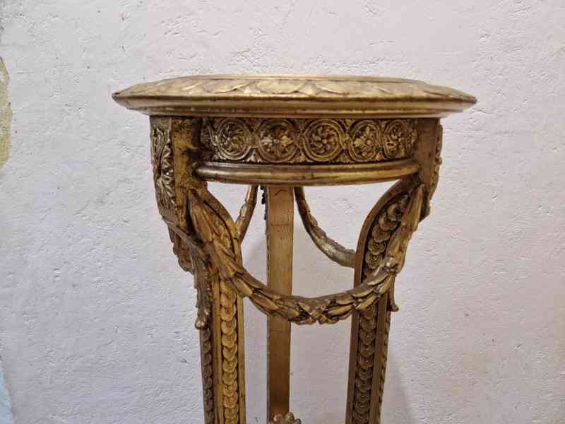 Luxusní klasicistní bohatě zdobený Sloup Podstavec - foto 3