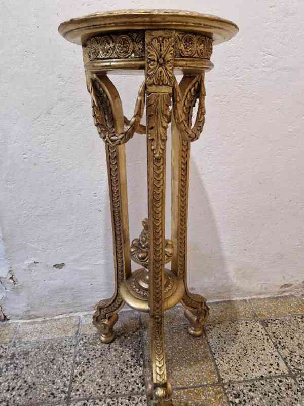 Luxusní klasicistní bohatě zdobený Sloup Podstavec - foto 8