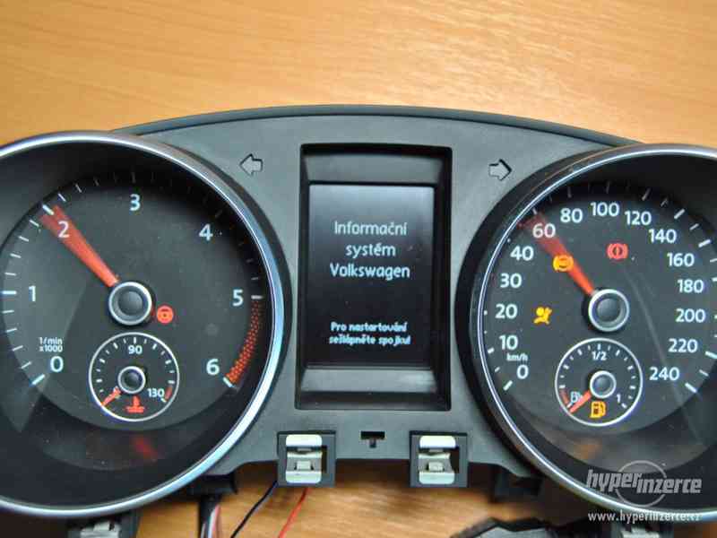 Budíky VW Golf 6, maxidot, diesel 5K0920870C, PIN, 0km - foto 2