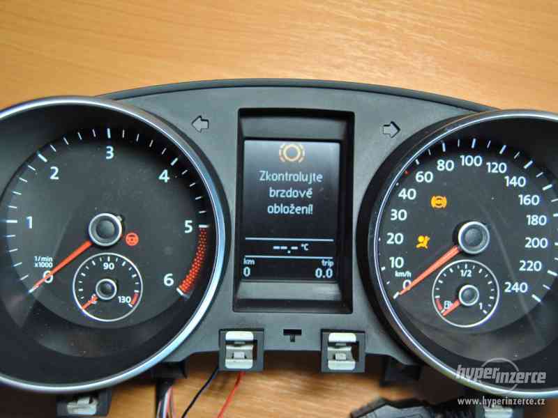 Budíky VW Golf 6, maxidot, diesel 5K0920870C, PIN, 0km - foto 4