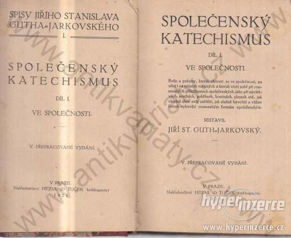 Společenský katechismus J. St. Guth-Jarkovský 1921 - foto 1