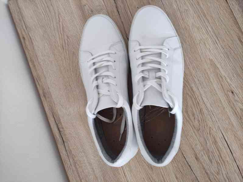 Pánské kožené boty Vagabond Paul bílé 44 - foto 3