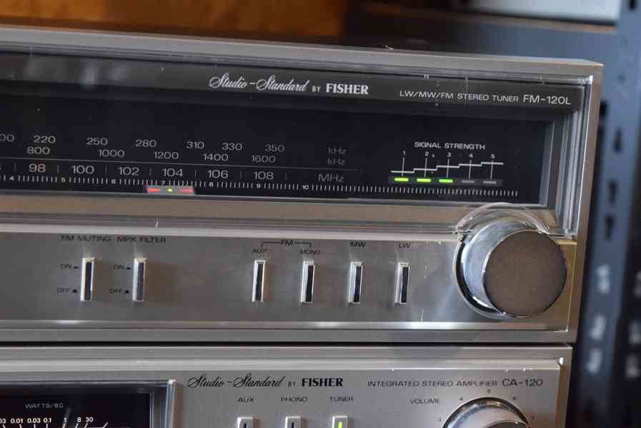 FISHER CA-120 + FM-120L VINTAGE STEREO ZESILOVAČ ! - foto 3