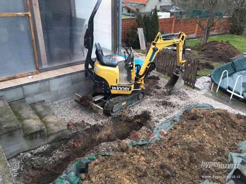 Pronájem půjčovna mini bagr - foto 2