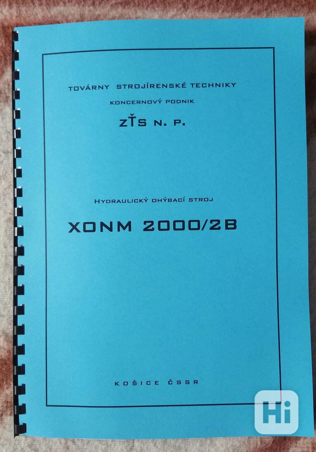 Návod ohýbačky XONM-2000/2B - foto 1
