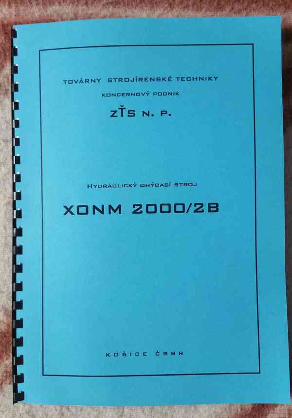 Návod ohýbačky XONM-2000/2B - foto 1