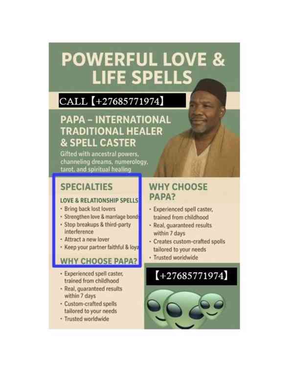 LOST LOVE SPELL TRADITIONAL HEALER MONEY SPELL +27685771974 - foto 2