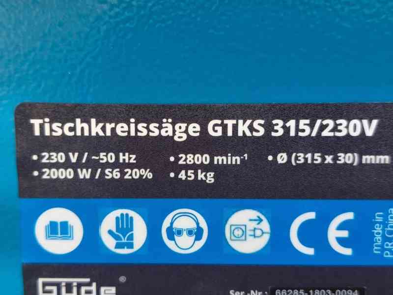 Prodám VELKOU NEPOUŽITOU Stolní kotoučovou pilu GÜDE SGTKS 3 - foto 6