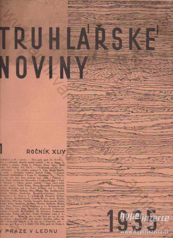 Truhlářské noviny, roč. XLIV 1935 - foto 1