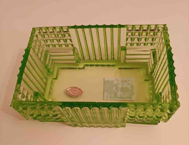 Žardiniéra uranové sklo GRETA model 1930 - foto 2