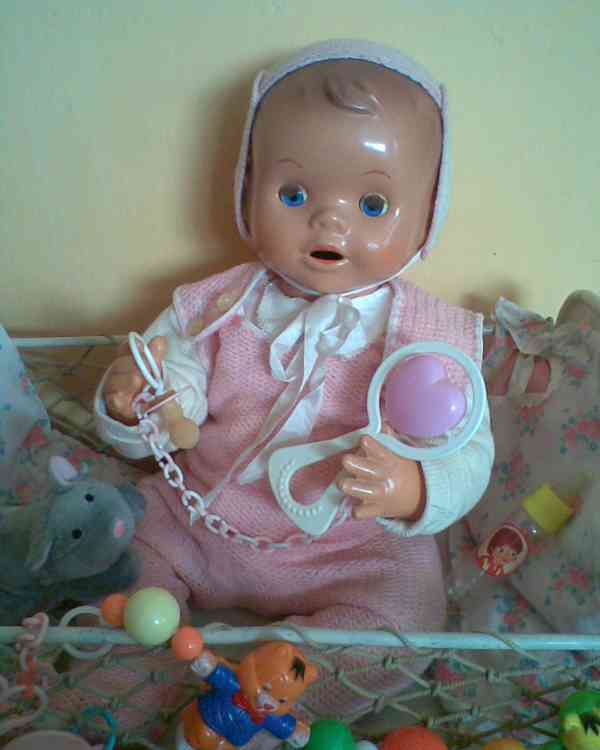 Retro celuloidní panenka 52cm - foto 4