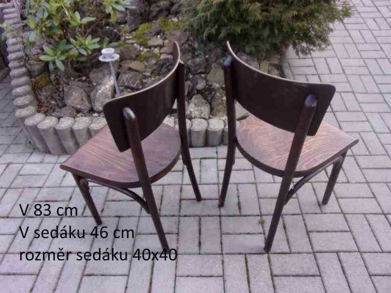 Židle - TON - thonet - Jídelní ŽIDLE - RETRO - značené. - foto 9