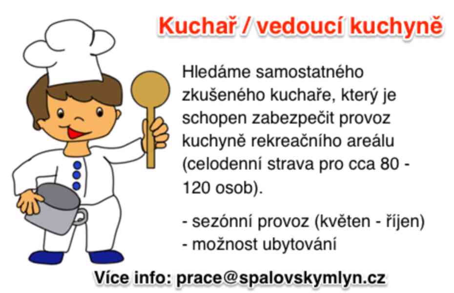 Kuchař / Vedoucí kuchyně - foto 1