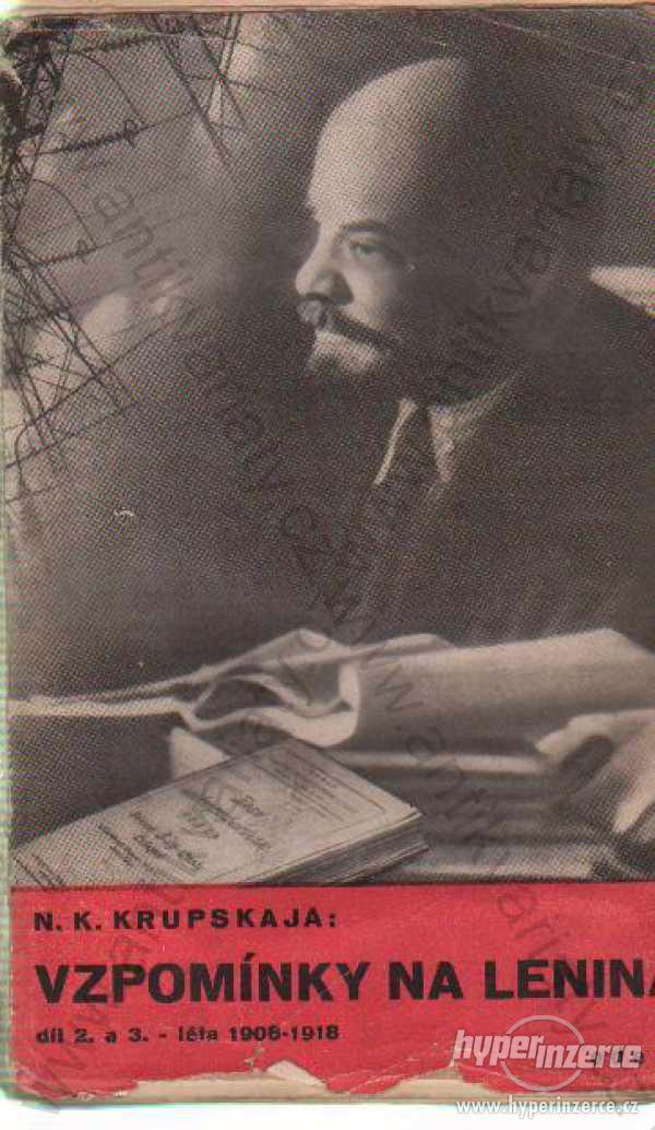 Vzpomínky na Lenina N. K. Krupskaja 1935 Odeon - foto 1