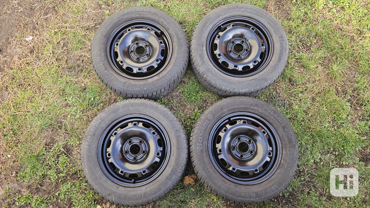 Škoda Fabia zimní pneumatiky 165/70R14 disky 5Jx14 5x100 - foto 1