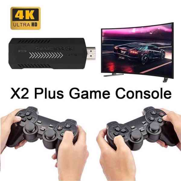 Retro konzole HDMI Game Stick X2 Plus 4K / 10000 Her - foto 2