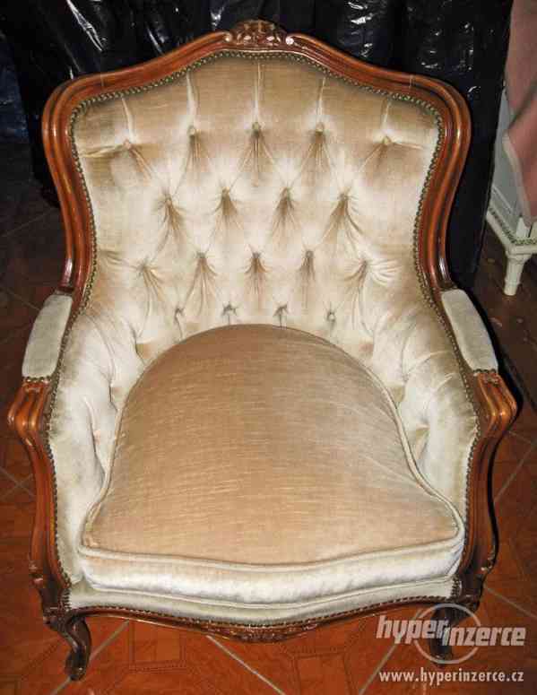 Starožitná barokní sedací souprava - foto 3