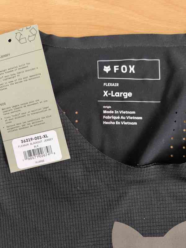 Fox Flexair Blackout Jersey XL - foto 2