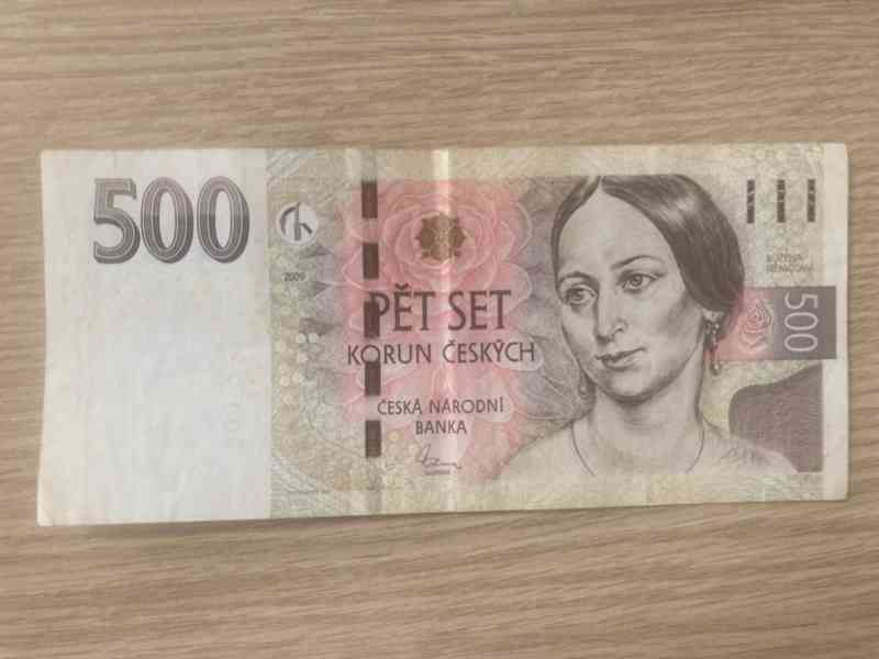Vzácná bankovka 500 Kč s chybnými sériovými čísly - foto 4