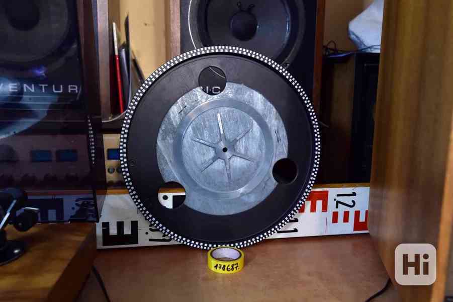 Gramofon TESLA NC 450, NC 440 - hlavní talíř, subtalíř, šasí - foto 2