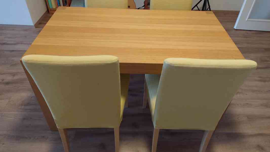 Jídelní stůl IKEA DAGLYSA 140x80cm + 4 židle IKEA - foto 6